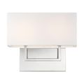 Product Image of Tribeca 2 Light Vanity Polished Nickel Finish w/ White Linen Shade