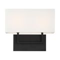 Product Image of Tribeca 2 Light Vanity Aged Bronze Finish w/ White Linen Shade