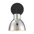 Product Image of Sloan 1 Light Vanity Matte Black Finish w/ Polished Nickel Shade