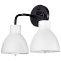 Product Image of Sloan 2 Light Vanity Matte Black Finish w/ White Shade
