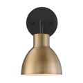 Product Image of Sloan 1 Light Vanity Matte Black and Burnished Brass Finish