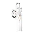 Product Image of Spyglass 1 Light Wall Sconce Fixture Polished Nickel Finish w/ Clear Glass