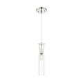 Product Image of Spyglass 1 Light Mini Pendant Fixture Polished Nickel Finish w/ Clear Glass