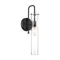 Product Image of Spyglass 1 Light Wall Sconce Fixture Black Finish w/ Clear Glass