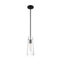 Product Image of Alondra 1 Light Mini Pendant Fixture Black Finish w/ Clear Glass