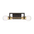 Product Image of Intention 2 Light Vanity Warm Brass and Black Finish