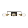 Product Image of Intention 3 Light Vanity Warm Brass and Black Finish