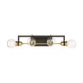 Product Image of Intention 4 Light Vanity Warm Brass and Black Finish