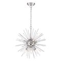 Product Image of Cirrus 8 Light Chandelier Polished Nickel Finish w/ Glass Rods
