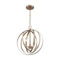 Product Image of Pendleton 3 Light Pendant Fixture Burnished Brass Finish