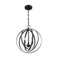 Product Image of Pendleton 3 Light Pendant Fixture Matte Black Finish