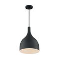Product Image of Bellcap 1 Light Large Pendant Fixture Matte Black Finish