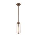 Product Image of Marina 1 Light Mini Pendant Fixture Burnished Brass Finish w/ Clear Glass