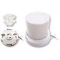 Product Image of GU24 Base Squat keyless fluorescent ceiling fixture w/ twist-on Lexan lens (Pack of 4)