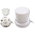 Product Image of GU24 Base Squat keyless fluorescent ceiling fixture w/ twist-on Lexan lens