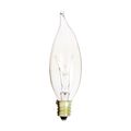 Product Image of 15 Watt CA8 Incandescent Bulb - Clear - 2500 Average rated hours - 95 Lumens - Candelabra base - 130 Volt (60 Pack)