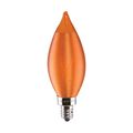 Product Image of 2 Watt CA11 LED Bulb - Satin Spun Amber - Candelabra base - 2100K - 120 Volt (5 Pack)