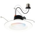 Product Image of 13 Watt LED Retrofit Downlight 5-6 Inch Round Starfish IOT RGB & Tunable White 120 Volt 90 CRI White Finish (Pack of 2)