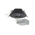 Product Image of 12 watt LED Direct Wire Downlight Gimbaled 4" 3000K 120 volt Dimmable Round Remote Driver Black