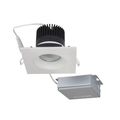 Product Image of 12 watt LED Direct Wire Downlight Gimbaled 3.5" 3000K 120 volt Dimmable Square Remote Driver White (Pack of 2)