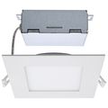 Product Image of 12 Watt LED Direct Wire Downlight Edge-lit 6" CCT Selectable 120 volt Dimmable Square Remote Driver (Pack of 2)
