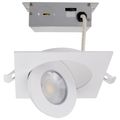 Product Image of 9 Watt CCT Selectable LED Direct Wire Downlight Gimbaled 4 Inch Square Remote Driver White