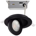 Product Image of 9 Watt CCT Selectable LED Direct Wire Downlight Gimbaled 4 Inch Round Remote Driver Black