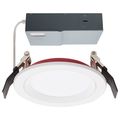 Product Image of 10 Watt LED Fire Rated 4 Inch Direct Wire Downlight Round Shape White Finish CCT Selectable 120 Volts Dimmable Remote Driver