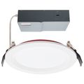 Product Image of 13 Watt LED Fire Rated 6 Inch Direct Wire Downlight Round Shape White Finish CCT Selectable 120 Volts Dimmable Remote Driver