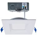 Product Image of 12 Watt LED Low Profile Regress Baffle Downlight 4" Remote Driver CCT Selectable Square Shape White Finish 120 Volt (Pack of 2)