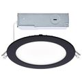 Product Image of 12 Watt LED Direct Wire Downlight Edge-lit 6" CCT Selectable 120 volt Dimmable Round Remote Driver Black Finish, S11875R1