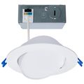 Product Image of 14 Watt 6" Directional Low-Profile Downlight CCT Selectable 120 Volt White Finish (Pack of 2)