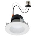 Product Image of Field Selectable LED Downlight Retrofit Deep Baffle 5.8/7/9.5 Watts 27K/30K/35K/40K/50K CCT 4" Round Shape White Finish 120 Volts