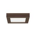 Product Image of 10.5 watt 5.5" Flush Mount LED Fixture 3000K Square Shape Bronze Finish 120 volts