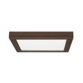 Product Image of 18.5 watt 9" Flush Mount LED Fixture 3000K Square Shape Bronze Finish 120 volts