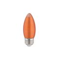 Product Image of 2 Watt C11 LED Bulb - Satin Spun - Amber - Medium base - 2100K - 100 Lumens - 120 Volt (5 Pack)