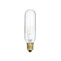 Product Image of 15 Watt T6 Incandescent Bulb - Clear - 2000 Average rated hours - 90 Lumens - Candelabra base - 145 Volt (50 Pack)