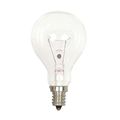 Product Image of 40 Watt A15 Incandescent - Clear - Appliance Lamp - 1000 Average rated hours - 420 Lumens - Candelabra base - 130 Volt (25 Pack)