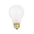 Product Image of 25 Watt A19 Incandescent Bulb - Frost - 1500 Average rated hours - 250 Lumens - Medium base - 34 Volt (24 Pack)