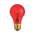 Product Image of 25 Watt A19 Incandescent Bulb - Transparent Red - 2000 Average rated hours - Medium base - 130 Volt (24 Pack)