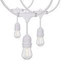 Product Image of 24Ft LED String Light Includes 12-S14 bulbs 2200K White Cord