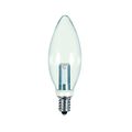 Product Image of 1 Watt LED Bulb - BA9 1/2 - Clear - 2700K - Candelabra base - 120 Volt (5 Pack)