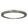 Product Image of 12 watt 7" Flush Mount LED Fixture 3000K Brushed Nickel finish 120/277 volts