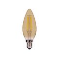 Product Image of 3.5 Watt Torpedo CTA LED Bulb - Amber - Candelabra base - 2000K - 300 Lumens - 120 Volt (5 Pack)