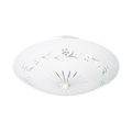 Product Image of 2 Light 12" Flush w/ Round Grape Glass White Finish (Pack of 3)
