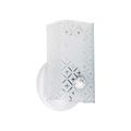 Product Image of 1 Light 7" Vanity w/ Diamond "U" Channel Glass White Finish (Pack of 3)