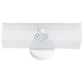 Product Image of 2 Light 14" Vanity w/ Diamond "U" Channel Glass White Finish (Pack of 2)