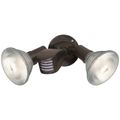 Product Image of 2 Light 10" Flood Light Exterior PAR38 w/ Adjustable Swivel & Motion Sensor Bronze Finish