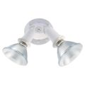 Product Image of 2 Light 10" Flood Light Exterior PAR38 w/ Adjustable Swivel White Finish (Pack of 2)