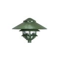 Product Image of Pagoda Garden Fixture Large 10" Hood 1 light 2 Louver Green Finish